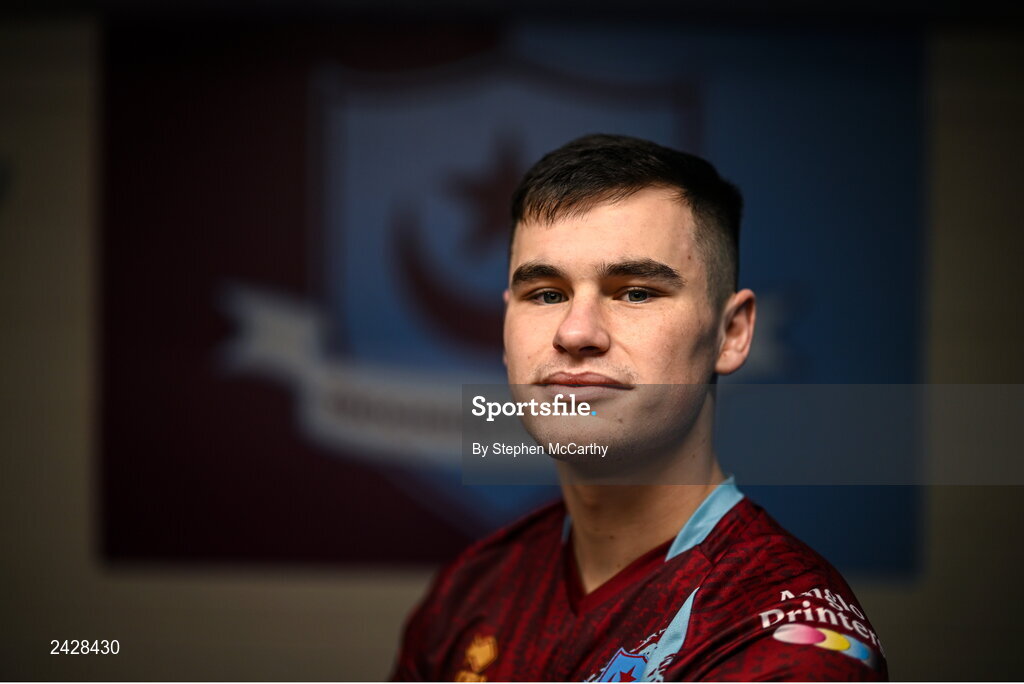 6 February 2023; Evan Weir poses for a portrait during a Drogheda United squad portrait session at Weaver's Park in Drogheda, Louth. Photo by Stephen McCarthy/Sportsfile
