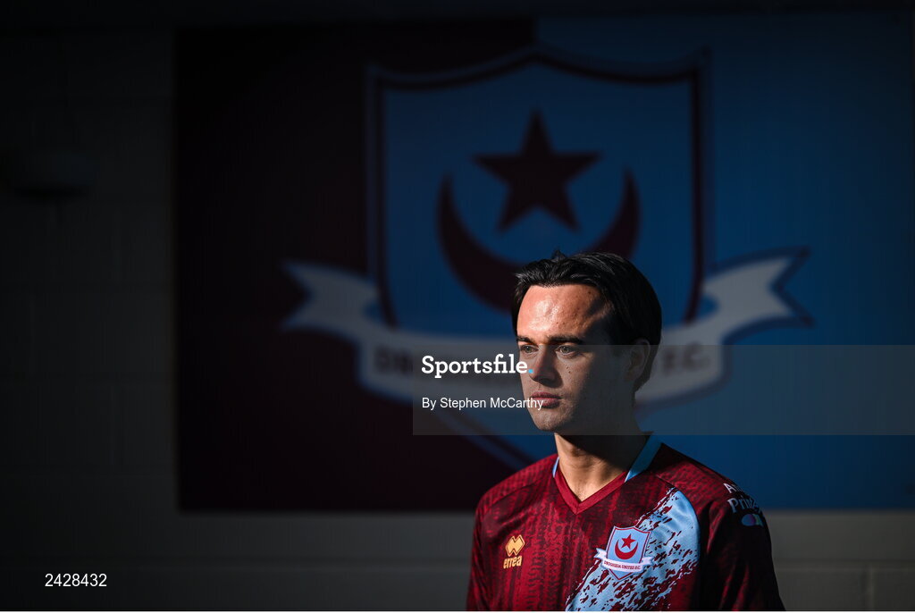 6 February 2023; Dylan Grimes poses for a portrait during a Drogheda United squad portrait session at Weaver's Park in Drogheda, Louth. Photo by Stephen McCarthy/Sportsfile