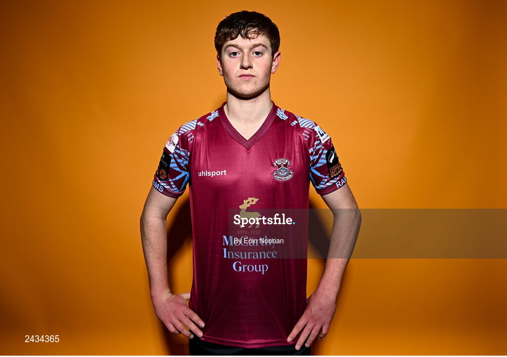15 February 2023; Daragh Connell poses for a portrait during a Cobh Ramblers squad portrait session at Lotamore Park in Mayfield, Cork. Photo by Eóin Noonan/Sportsfile