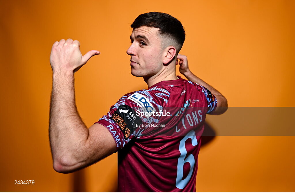 15 February 2023; Charlie Lyons poses for a portrait during a Cobh Ramblers squad portrait session at Lotamore Park in Mayfield, Cork. Photo by Eóin Noonan/Sportsfile