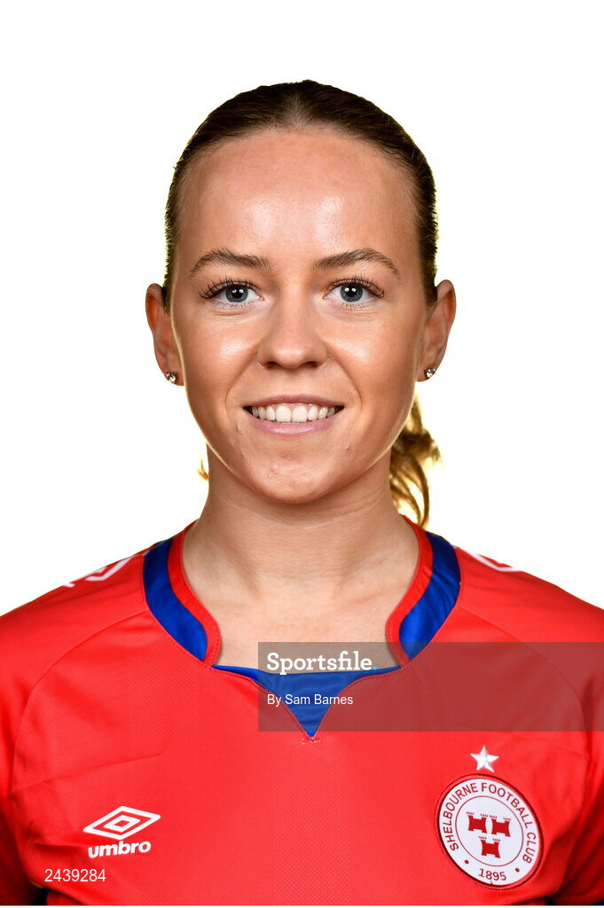 20 February 2023; Kerri Letmon during a Shelbourne squad portrait session at Tolka Park in Dublin. Photo by Sam Barnes/Sportsfile