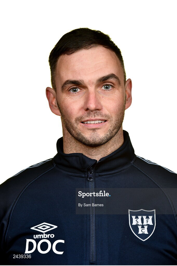 20 February 2023; Fitness coach David  O'Connor during a Shelbourne squad portrait session at Tolka Park in Dublin. Photo by Sam Barnes/Sportsfile