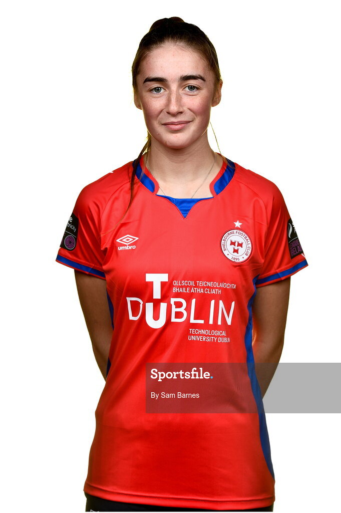 20 February 2023; Taylor White during a Shelbourne squad portrait session at Tolka Park in Dublin. Photo by Sam Barnes/Sportsfile