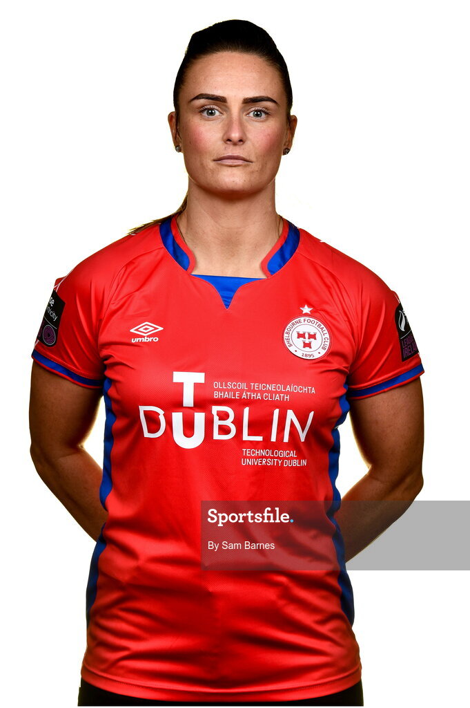 20 February 2023; Jemma Quinn during a Shelbourne squad portrait session at Tolka Park in Dublin. Photo by Sam Barnes/Sportsfile