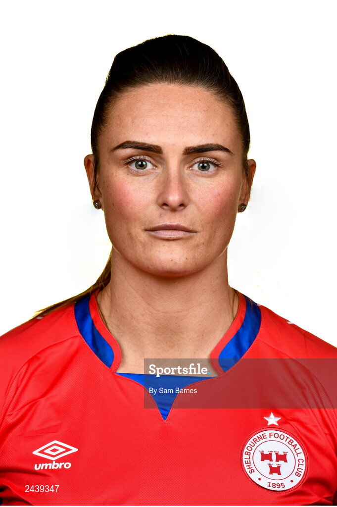 20 February 2023; Jemma Quinn during a Shelbourne squad portrait session at Tolka Park in Dublin. Photo by Sam Barnes/Sportsfile