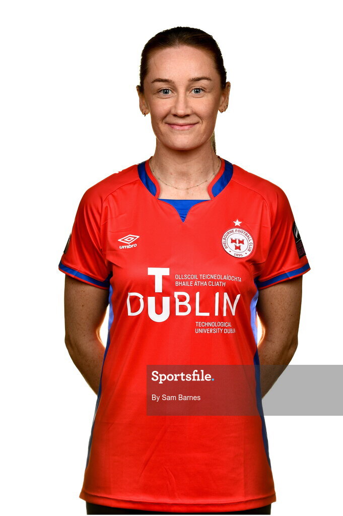 20 February 2023; Rachel Graham during a Shelbourne squad portrait session at Tolka Park in Dublin. Photo by Sam Barnes/Sportsfile