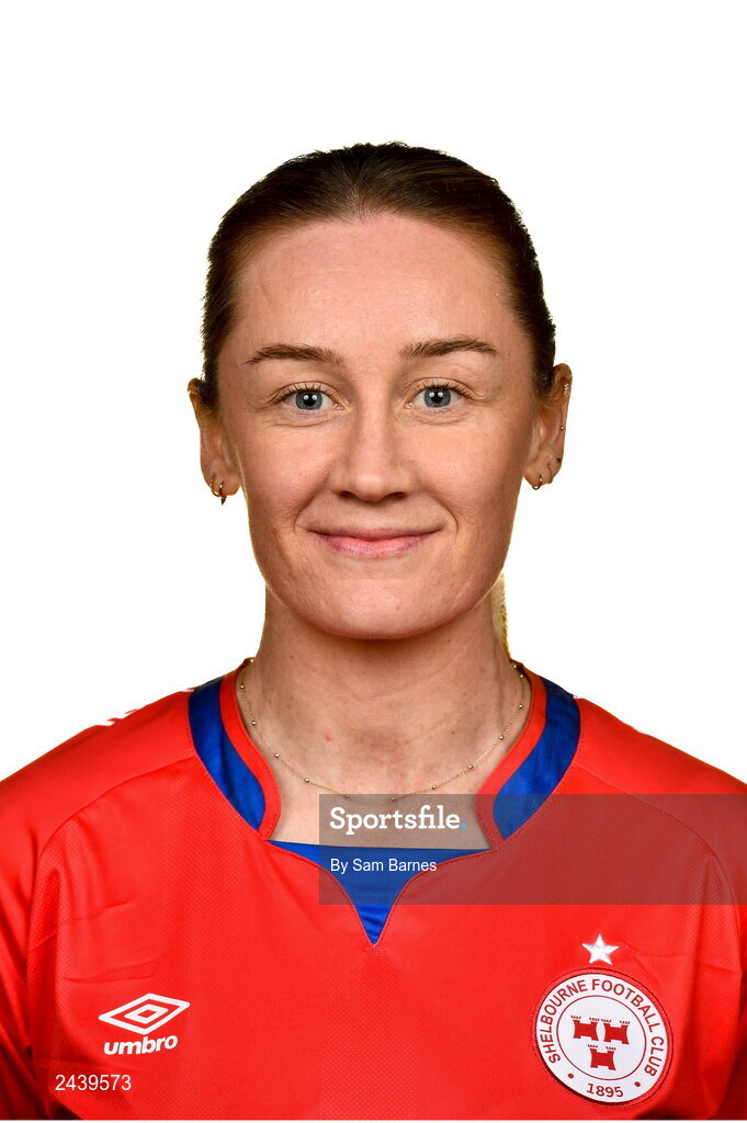 20 February 2023; Rachel Graham during a Shelbourne squad portrait session at Tolka Park in Dublin. Photo by Sam Barnes/Sportsfile