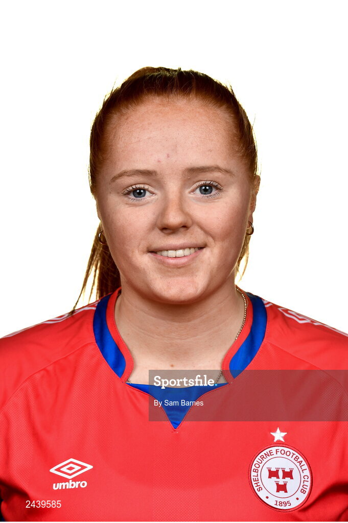 20 February 2023; Kate O'Dowd during a Shelbourne squad portrait session at Tolka Park in Dublin. Photo by Sam Barnes/Sportsfile