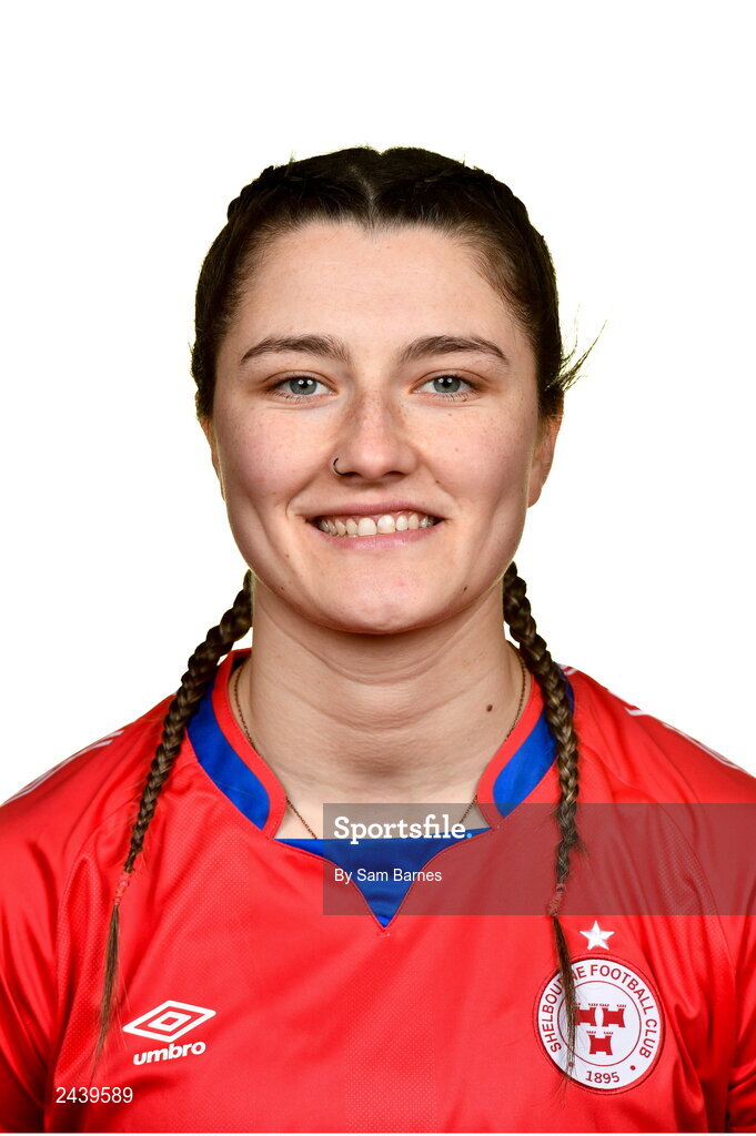 20 February 2023; Keeva Keenan during a Shelbourne squad portrait session at Tolka Park in Dublin. Photo by Sam Barnes/Sportsfile