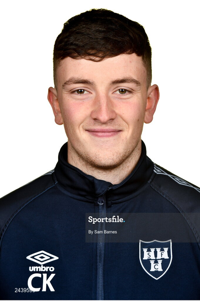 20 February 2023; Assistant Coach Ciarán King during a Shelbourne squad portrait session at Tolka Park in Dublin. Photo by Sam Barnes/Sportsfile