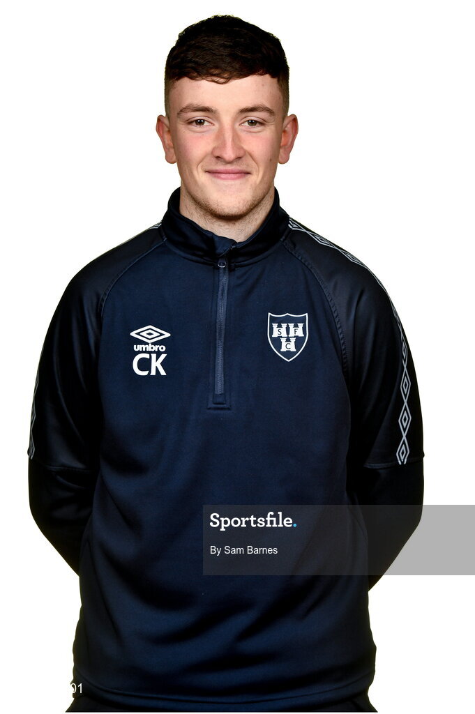 20 February 2023; Assistant Coach Ciarán King during a Shelbourne squad portrait session at Tolka Park in Dublin. Photo by Sam Barnes/Sportsfile