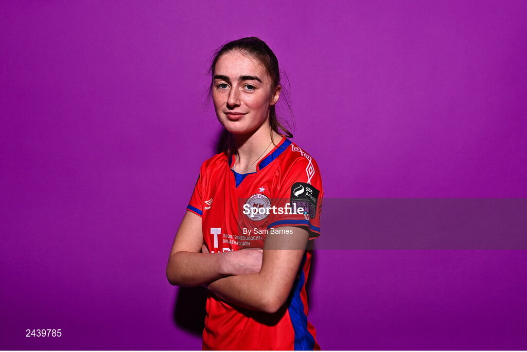 20 February 2023; Taylor White poses for a portrait during a Shelbourne squad portrait session at Tolka Park in Dublin. Photo by Sam Barnes/Sportsfile