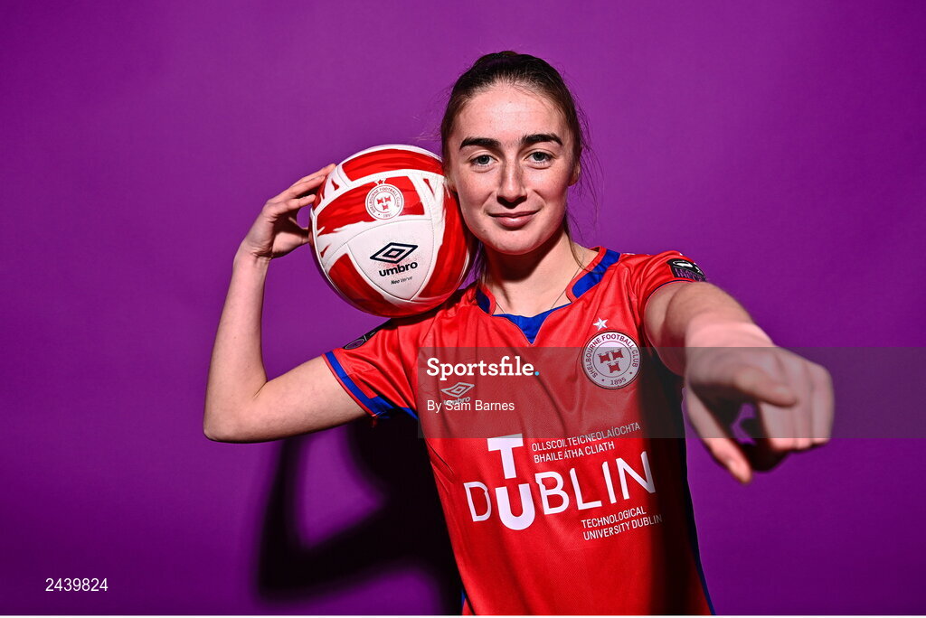 20 February 2023; Taylor White poses for a portrait during a Shelbourne squad portrait session at Tolka Park in Dublin. Photo by Sam Barnes/Sportsfile