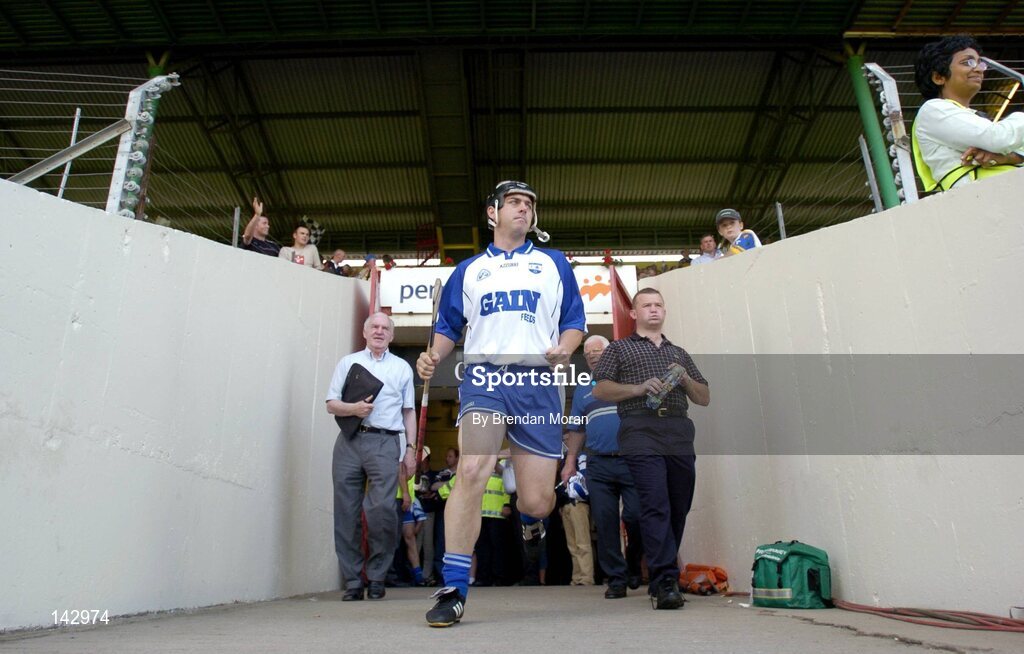 6 June 2004; Paul Flynn, Waterford, makes his way out onto the pitch before the game. Guinness Munster Senior Hurling Championship semi-final, Tipperary v Waterford, Pairc Ui Chaoimh, Cork. Picture credit; Brendan Moran / SPORTSFILE