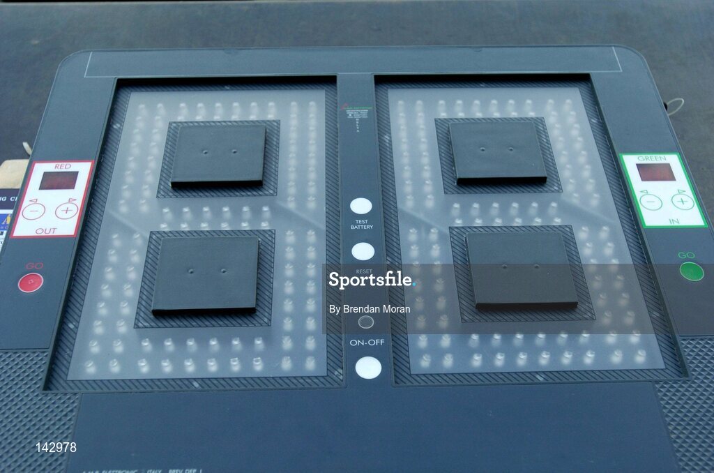 6 June 2004; A general view of the electronic board which is used by the fourth official for displaying substitutions or the amount of injury time to be played. Guinness Munster Senior Hurling Championship semi-final, Tipperary v Waterford, Pairc Ui Chaoimh, Cork. Picture credit; Brendan Moran / SPORTSFILE