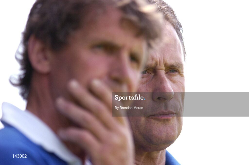 6 June 2004; Justin McCarthy, Waterford manager, right, alongside Seamie Hannon, Waterford selector. Guinness Munster Senior Hurling Championship semi-final, Tipperary v Waterford, Pairc Ui Chaoimh, Cork. Picture credit; Brendan Moran / SPORTSFILE