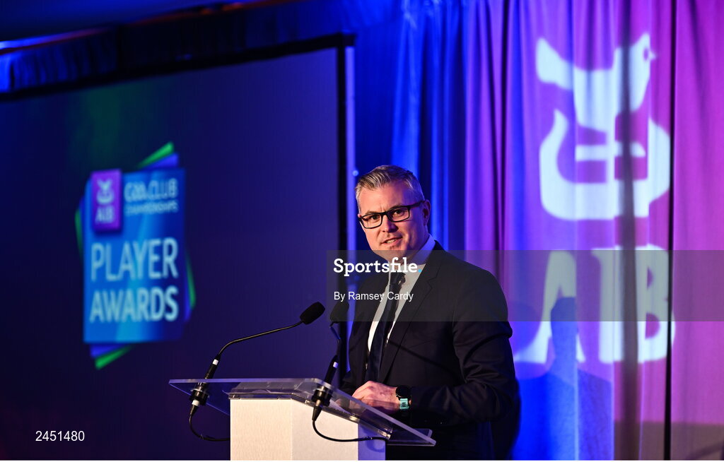 10 March 2023; AIB CMO Mark Doyle during the AIB Club Players Awards at Croke Park in Dublin. Photo by Ramsey Cardy/Sportsfile