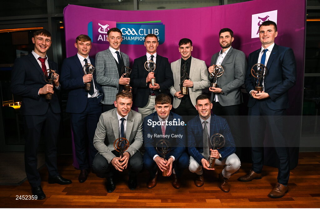 10 March 2023; Ballygunner players from the AIB GAA Hurling Club Team of The Year at the AIB Club Players Awards at Croke Park in Dublin. Photo by Ramsey Cardy/Sportsfile