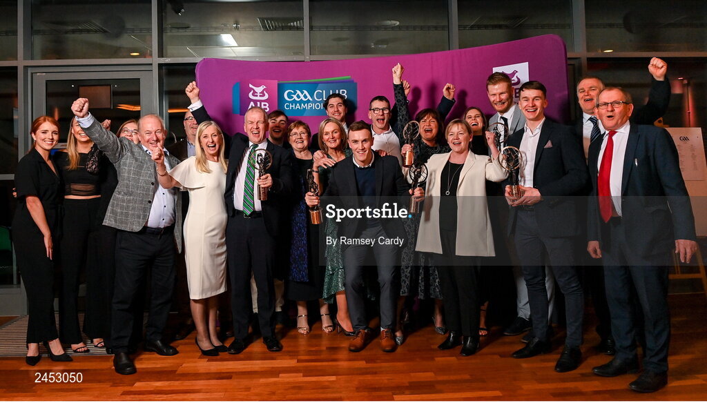 10 March 2023; Kilmacud Crokes players and representatives at the AIB Club Players Awards at Croke Park in Dublin. Photo by Ramsey Cardy/Sportsfile