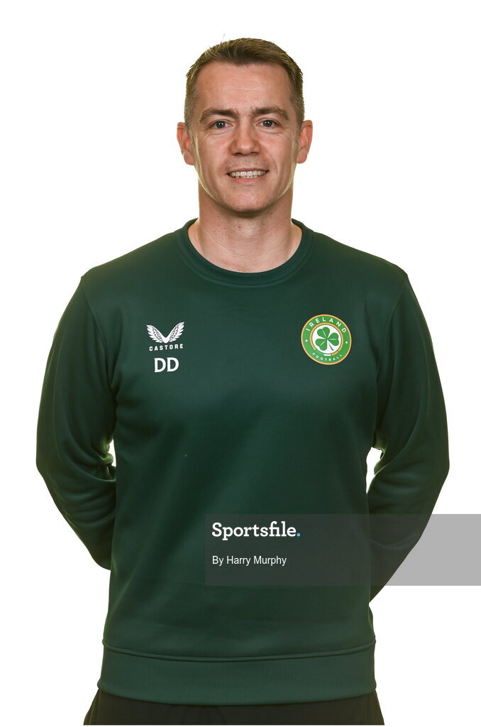19 March 2023; Damien Doyle, head of athletic performance, poses for a portrait during a Republic of Ireland squad portrait session at Castleknock Hotel in Dublin. Photo by Harry Murphy/Sportsfile