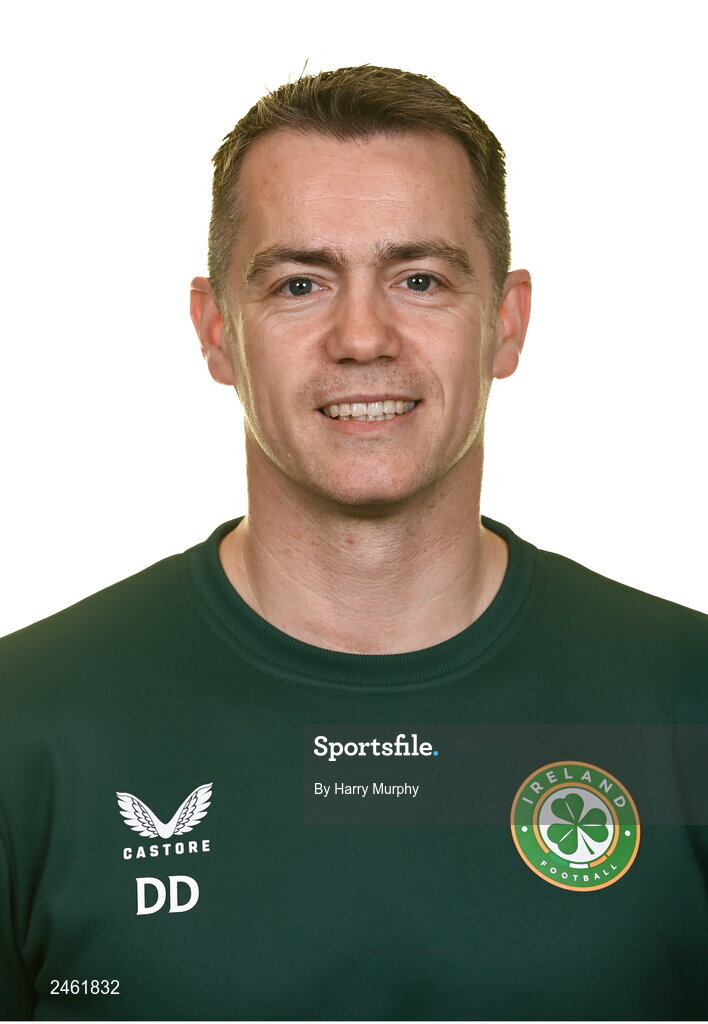 19 March 2023; Damien Doyle, head of athletic performance, poses for a portrait during a Republic of Ireland squad portrait session at Castleknock Hotel in Dublin. Photo by Harry Murphy/Sportsfile