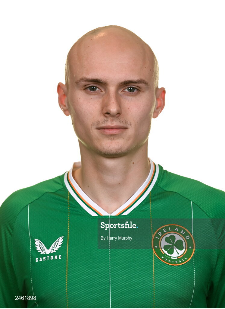 19 March 2023; Will Smallbone poses for a portrait during a Republic of Ireland squad portrait session at Castleknock Hotel in Dublin. Photo by Harry Murphy/Sportsfile