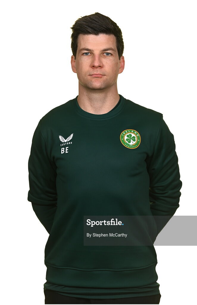 19 March 2023; Nutritionist Brendan Egan poses for a portrait during a Republic of Ireland squad portrait session at Castleknock Hotel in Dublin. Photo by Stephen McCarthy/Sportsfile