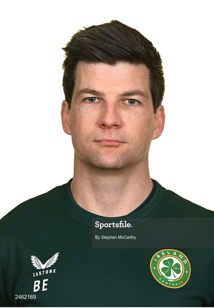 19 March 2023; Nutritionist Brendan Egan poses for a portrait during a Republic of Ireland squad portrait session at Castleknock Hotel in Dublin. Photo by Stephen McCarthy/Sportsfile