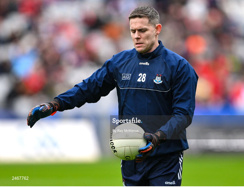 26 March 2023; Dublin substitute Stephen Cluxton before the Allianz Football League Division 2 match between Dublin and Louth at Croke Park in Dublin. Photo by Ray McManus/Sportsfile