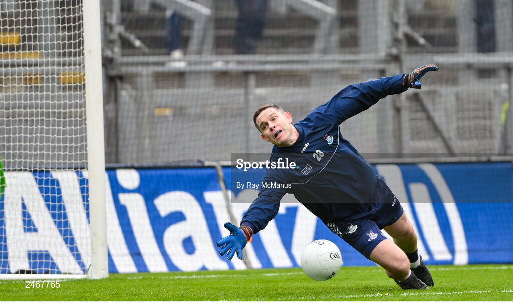 26 March 2023; Dublin substitute Stephen Cluxton before the Allianz Football League Division 2 match between Dublin and Louth at Croke Park in Dublin. Photo by Ray McManus/Sportsfile