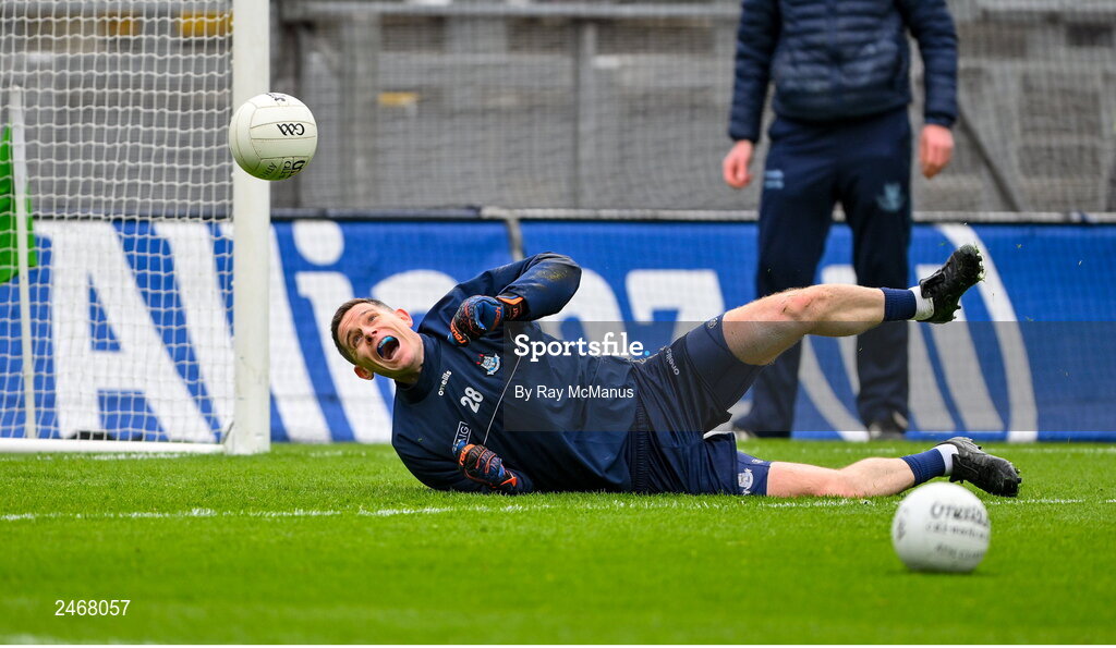 26 March 2023; Dublin substitute Stephen Cluxton before the Allianz Football League Division 2 match between Dublin and Louth at Croke Park in Dublin. Photo by Ray McManus/Sportsfile