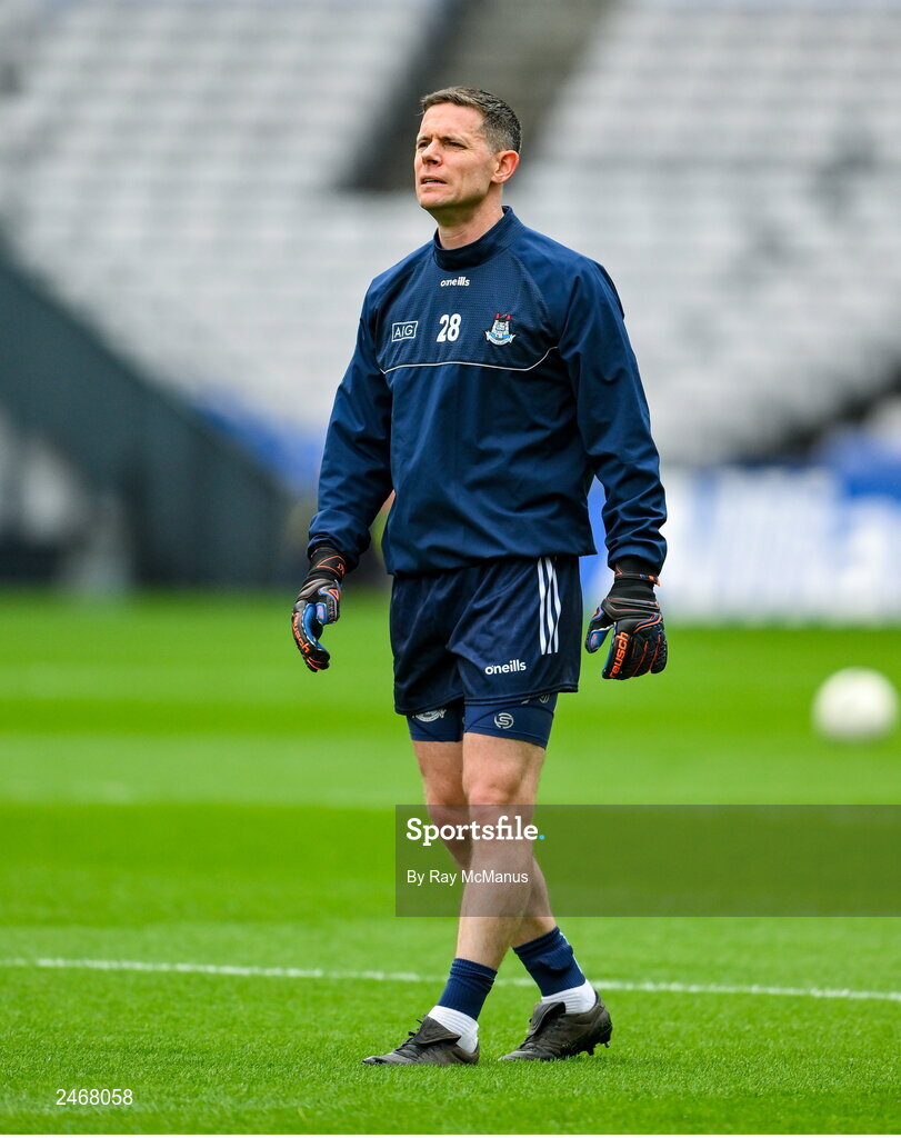 26 March 2023; Dublin substitute Stephen Cluxton before the Allianz Football League Division 2 match between Dublin and Louth at Croke Park in Dublin. Photo by Ray McManus/Sportsfile