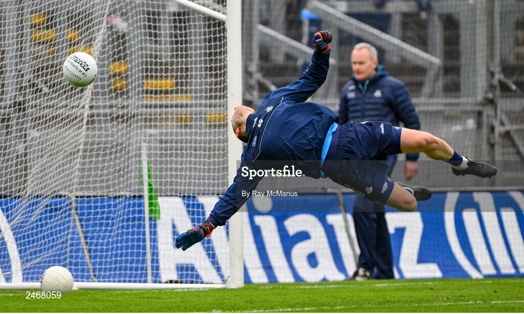 26 March 2023; Dublin substitute Stephen Cluxton before the Allianz Football League Division 2 match between Dublin and Louth at Croke Park in Dublin. Photo by Ray McManus/Sportsfile