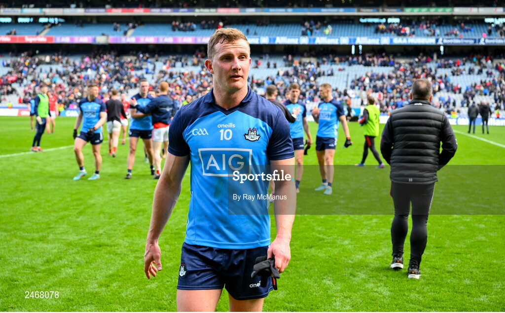 26 March 2023; Ciarán Kilkenny of Dublin after the Allianz Football League Division 2 match between Dublin and Louth at Croke Park in Dublin. Photo by Ray McManus/Sportsfile