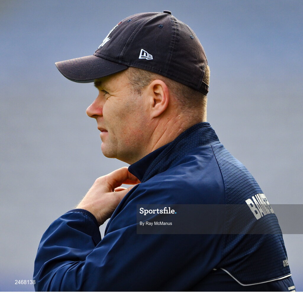 26 March 2023; Dublin manager Dessie Farrell during the Allianz Football League Division 2 match between Dublin and Louth at Croke Park in Dublin. Photo by Ray McManus/Sportsfile