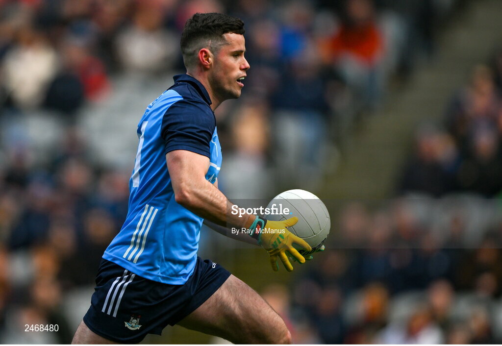 26 March 2023; Ross McGarry of Dublin during the Allianz Football League Division 2 match between Dublin and Louth at Croke Park in Dublin. Photo by Ray McManus/Sportsfile