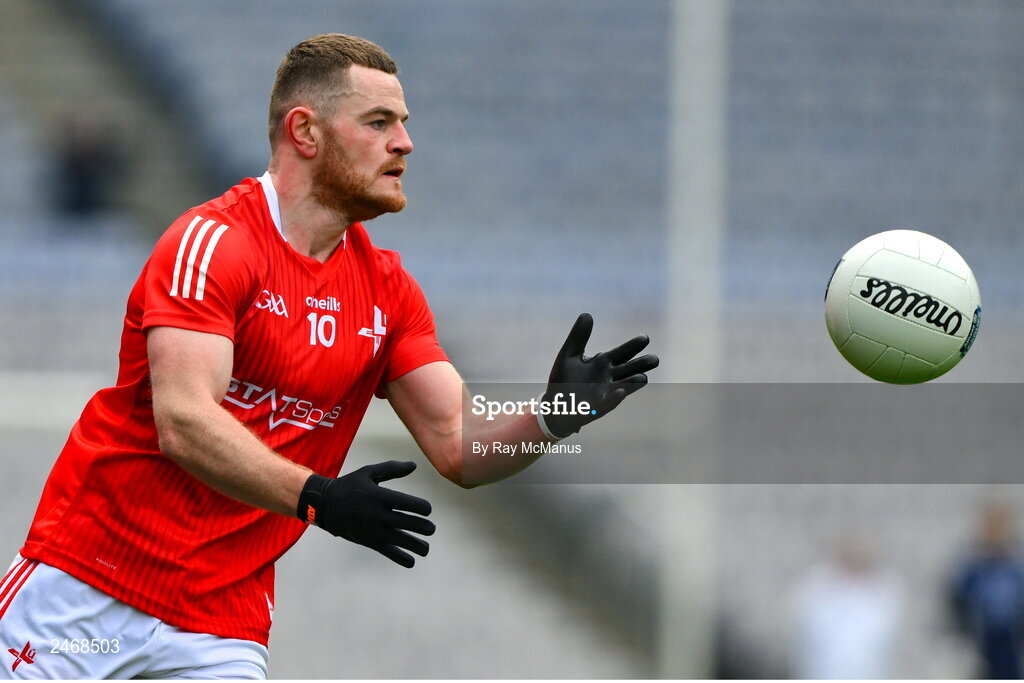 26 March 2023; Niall Sharkey of Louth during the Allianz Football League Division 2 match between Dublin and Louth at Croke Park in Dublin. Photo by Ray McManus/Sportsfile