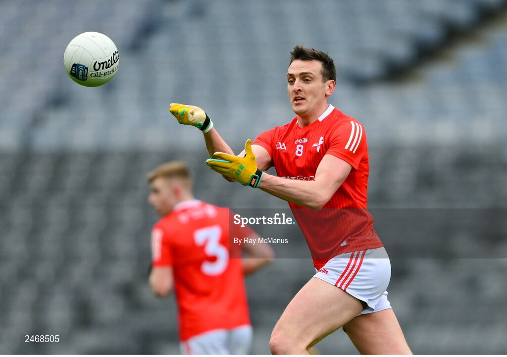 26 March 2023; Tommy Durin of Louth during the Allianz Football League Division 2 match between Dublin and Louth at Croke Park in Dublin. Photo by Ray McManus/Sportsfile