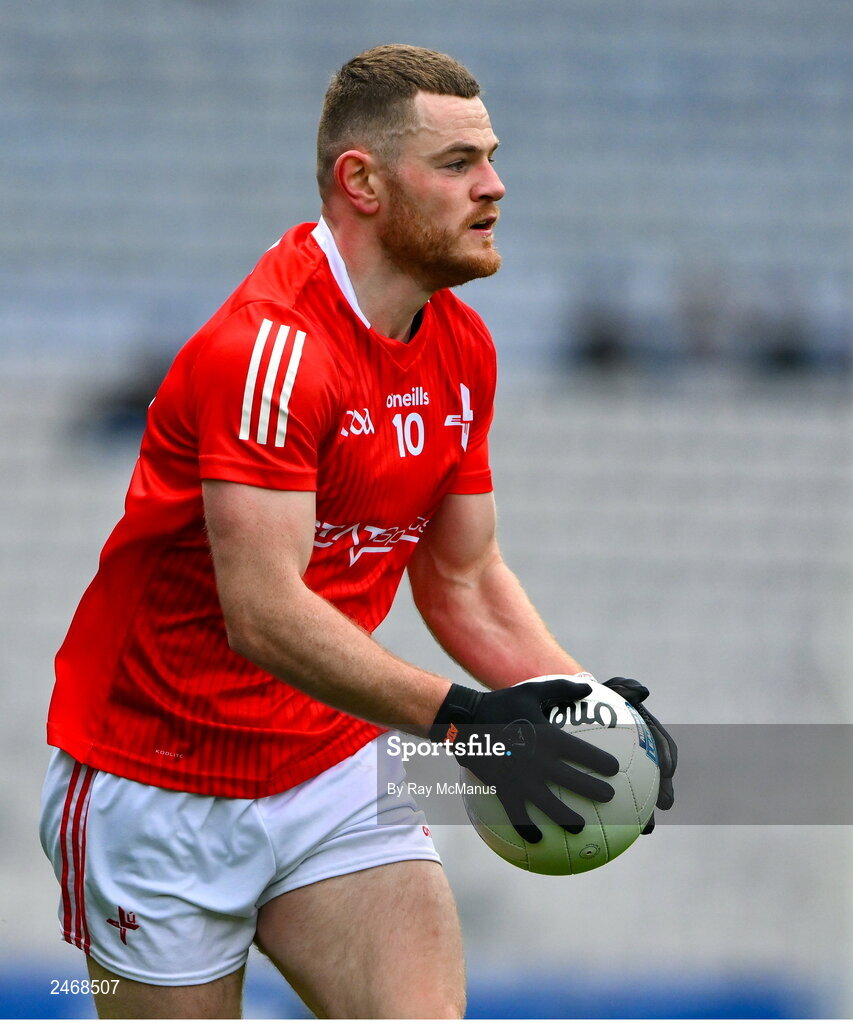 26 March 2023; Niall Sharkey of Louth during the Allianz Football League Division 2 match between Dublin and Louth at Croke Park in Dublin. Photo by Ray McManus/Sportsfile