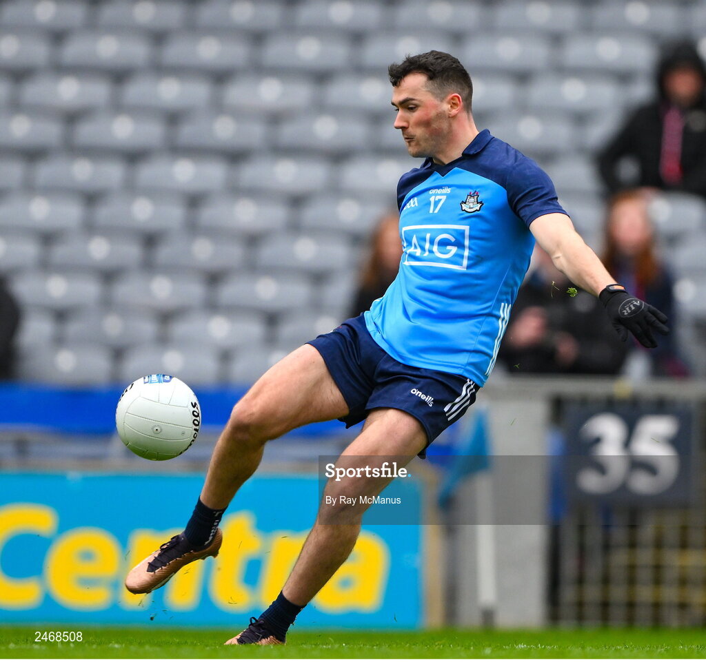 26 March 2023; Colm Basquel of Dublin during the Allianz Football League Division 2 match between Dublin and Louth at Croke Park in Dublin. Photo by Ray McManus/Sportsfile
