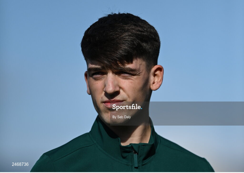 26 March 2023; Andrew Moran of Republic of Ireland before the Under-21 international friendly match between Republic of Ireland and Iceland at Turners Cross in Cork. Photo by Seb Daly/Sportsfile