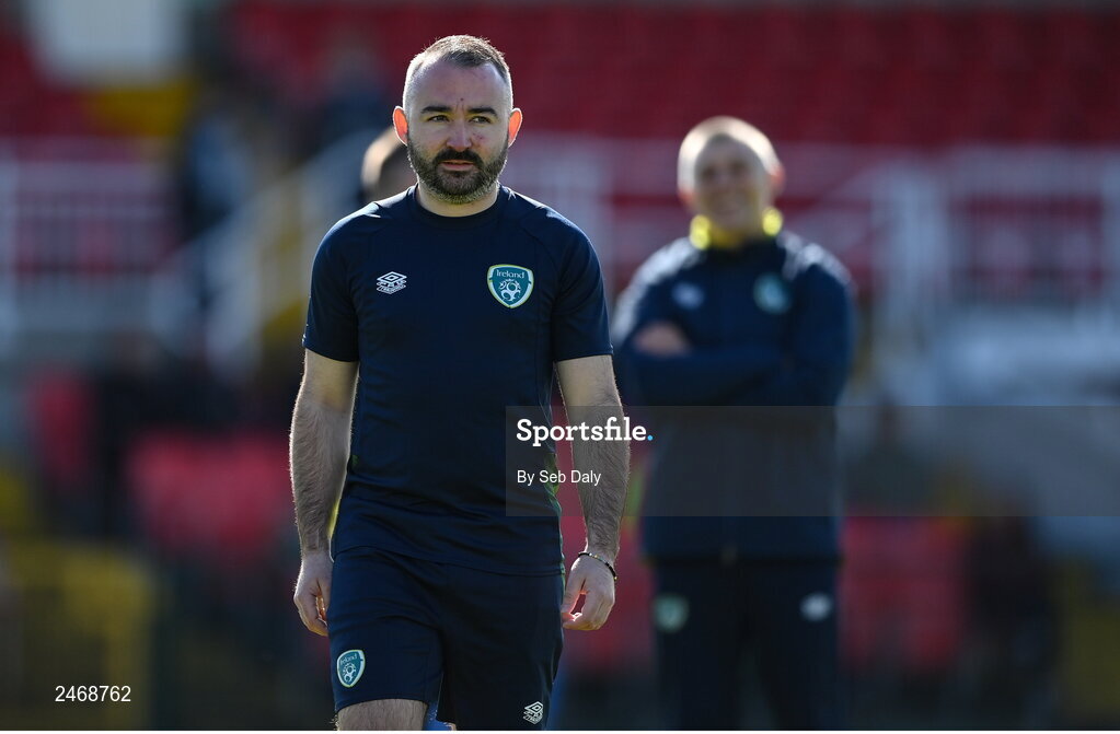 26 March 2023; Republic of Ireland equipment manager Shane Elliott before the Under-21 international friendly match between Republic of Ireland and Iceland at Turners Cross in Cork. Photo by Seb Daly/Sportsfile