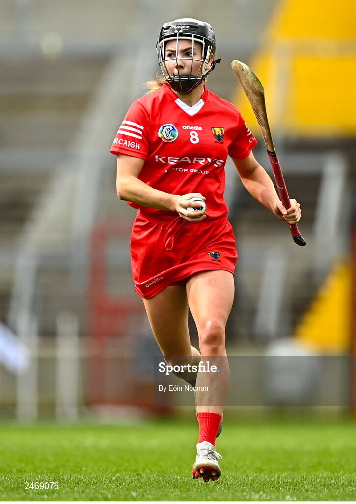 26 March 2023; Saoirse McCarthy of Cork during the Very Camogie League Division 1A match between Kilkenny and Galway at Páirc Ui Chaoimh in Cork. Photo by Eóin Noonan/Sportsfile