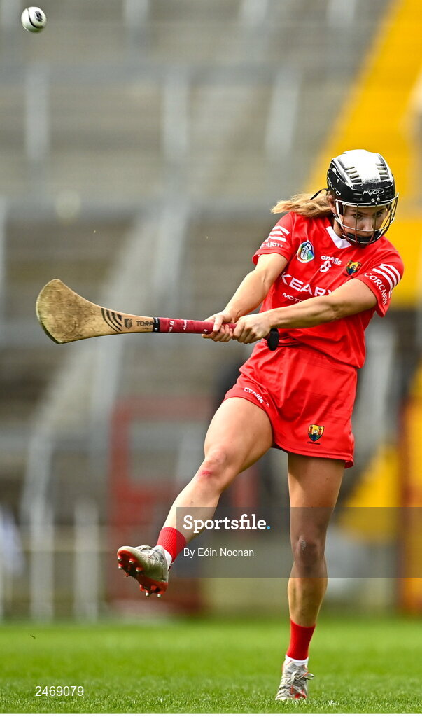 26 March 2023; Saoirse McCarthy of Cork during the Very Camogie League Division 1A match between Kilkenny and Galway at Páirc Ui Chaoimh in Cork. Photo by Eóin Noonan/Sportsfile