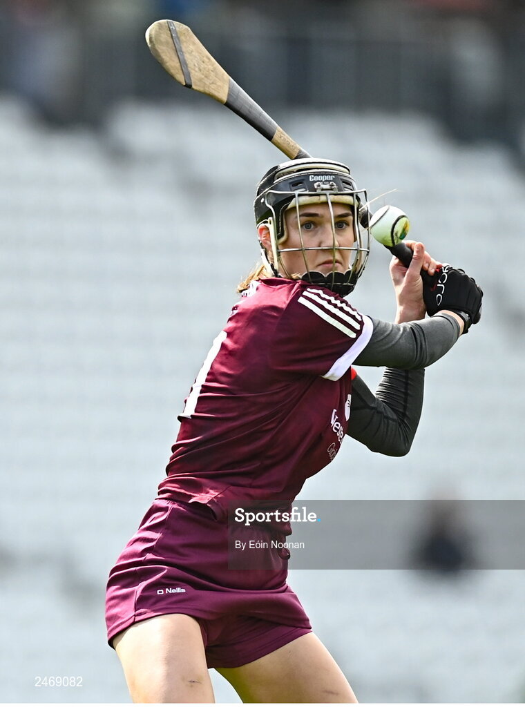 26 March 2023; Carrie Dolan of Galway during the Very Camogie League Division 1A match between Kilkenny and Galway at Páirc Ui Chaoimh in Cork. Photo by Eóin Noonan/Sportsfile