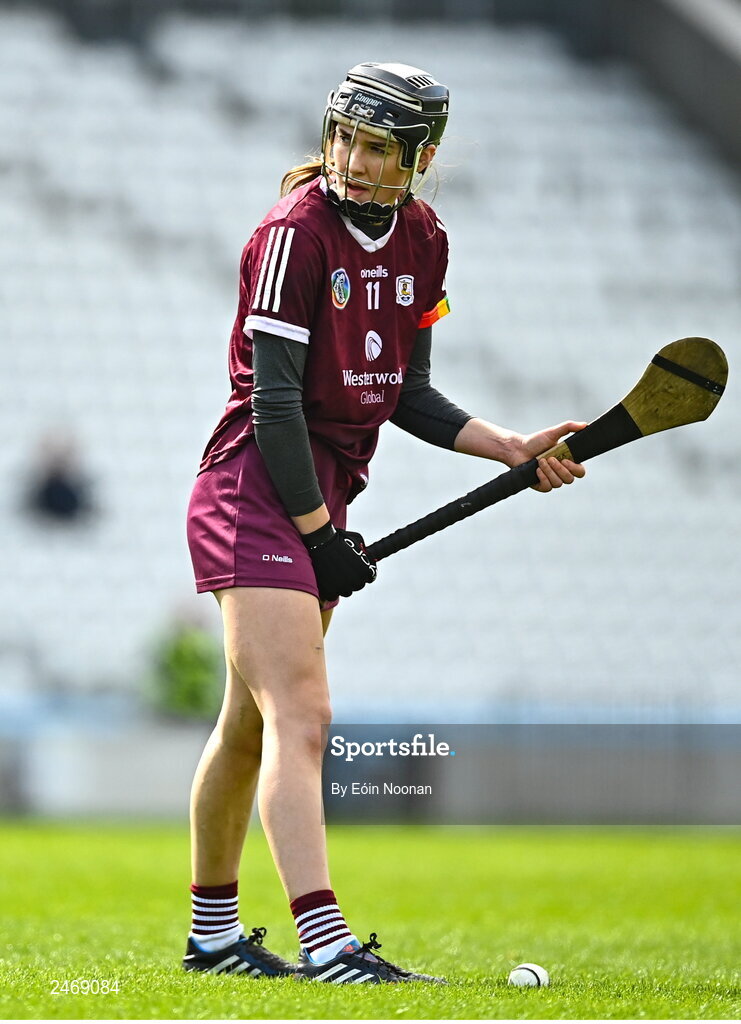 26 March 2023; Carrie Dolan of Galway during the Very Camogie League Division 1A match between Kilkenny and Galway at Páirc Ui Chaoimh in Cork. Photo by Eóin Noonan/Sportsfile