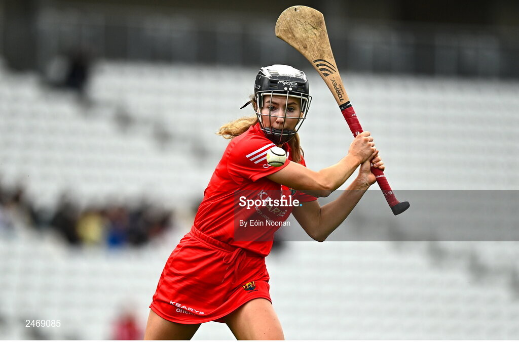 26 March 2023; Saoirse McCarthy of Cork during the Very Camogie League Division 1A match between Kilkenny and Galway at Páirc Ui Chaoimh in Cork. Photo by Eóin Noonan/Sportsfile