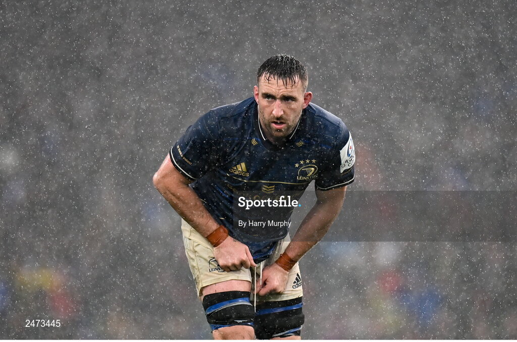 1 April 2023; Jack Conan of Leinster during the Heineken Champions Cup Round of 16 match between Leinster and Ulster at Aviva Stadium in Dublin. Photo by Harry Murphy/Sportsfile