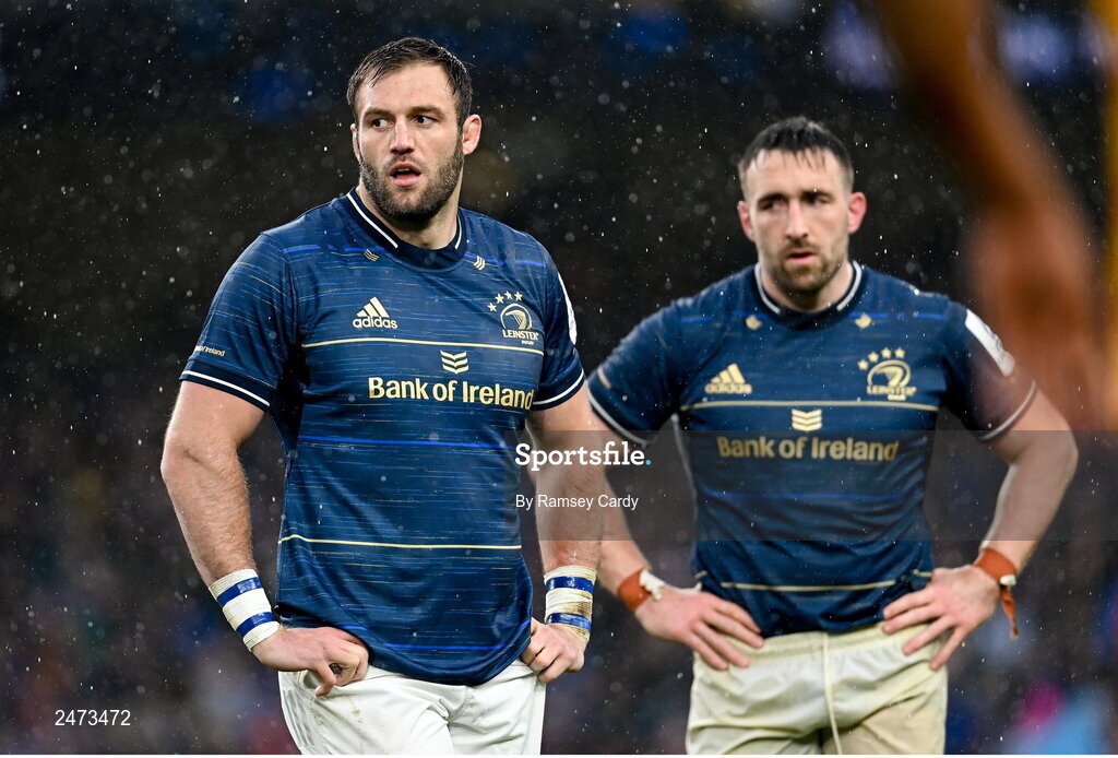 1 April 2023; Jason Jenkins of Leinster during the Heineken Champions Cup Round of 16 match between Leinster and Ulster at Aviva Stadium in Dublin. Photo by Ramsey Cardy/Sportsfile