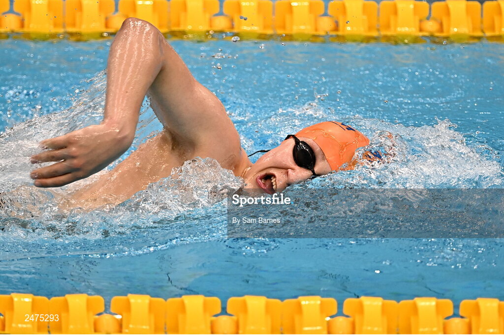 5 March 2023; Liam O'Connor of Kingdom competes in the men's 13 and over 1500m freestyle heats during day five of the Swim Ireland Irish Open Swimming Championships at the National Aquatic Centre in Dublin. Photo by Sam Barnes/Sportsfile